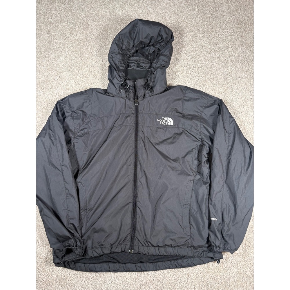 The North Face Hydrenalite Hooded Windbreaker Jacket Black Womens Small